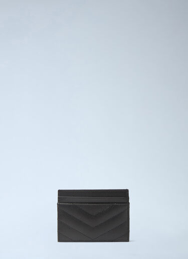 Saint Laurent Cassandre Matelassé Cardholder Black sla0232049
