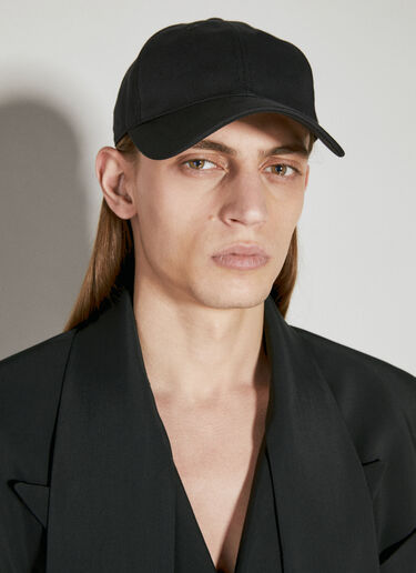 Mugler Logo Applique Baseball Cap Black mug0154006