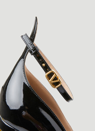Valentino 玛丽珍厚底高跟鞋 黑色 val0249022