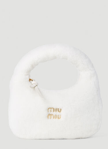 Miu Miu Fluffy Handbag White miu0252041