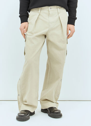 Burberry 棉质工装裤 乳白色 bur0157004
