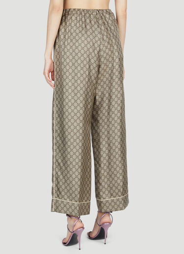 Gucci GG Supreme Silk Pants Beige guc0253065