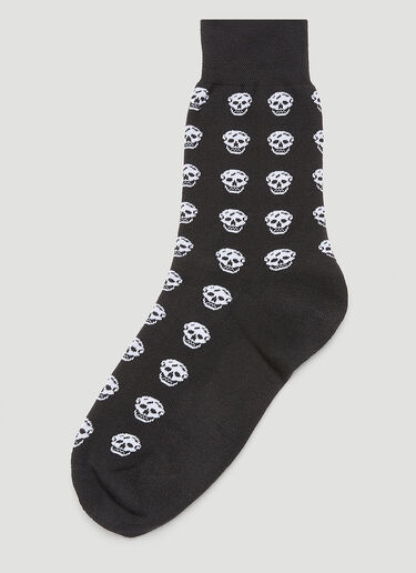 Alexander McQueen Skull Socks Black amq0143022