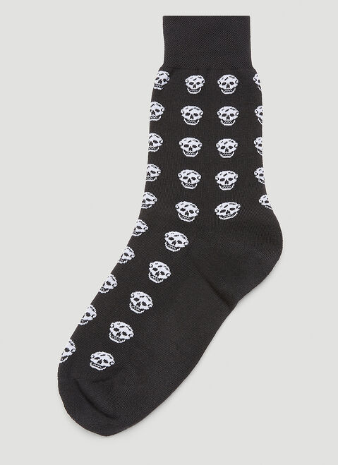 Alexander McQueen Skull Socks Black amq0143011