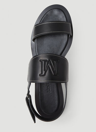 Max Mara Diana 샌들 블랙 max0252039