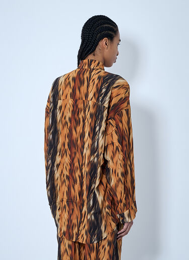 Balenciaga Cocoon Shirt Brown bal0259002