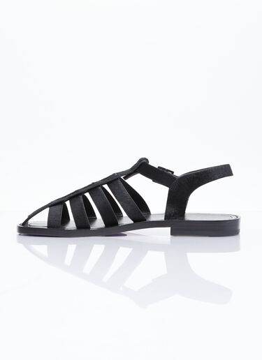 The Row Pablo Ponyhair Sandals Black row0253035