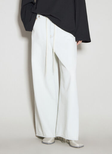 MM6 Maison Margiela 경량 로우 웨이스트 진 블루 mmm0255011