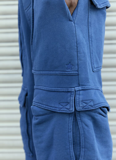 GREG ROSS Cargo Track Pants Blue grr0157007