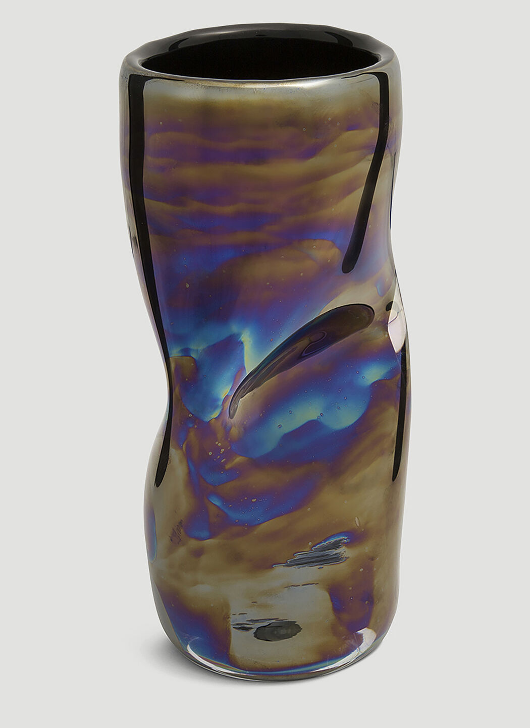 Tom Dixon Warp Vase 在Blue | LN-CC®