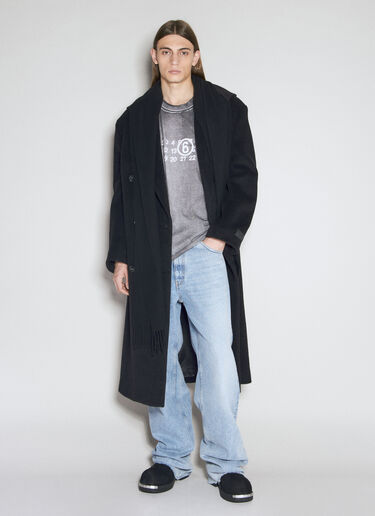 MM6 Maison Margiela Jeans With Built-In Jersey Drawstring Waistband Blue mmm0154007