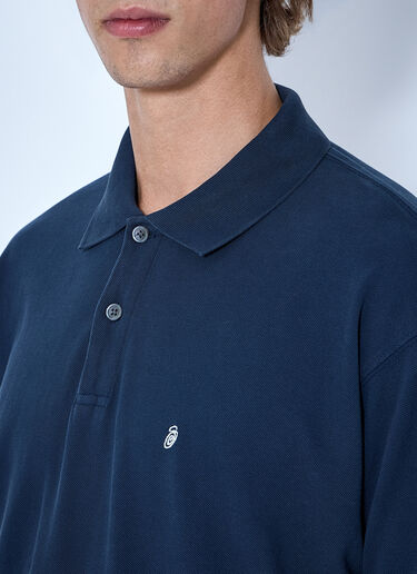 Stüssy 经典珠地布Polo衫 海军蓝 sts0166071