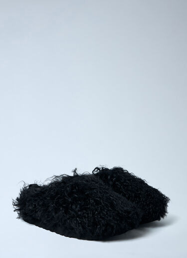 UGG Tazz Fluff Momma Slip-On Shoes Black ugg0362031