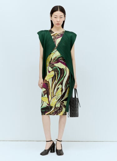 Pleats Please Issey Miyake Monthly Colors: March Vest Green plp0256008