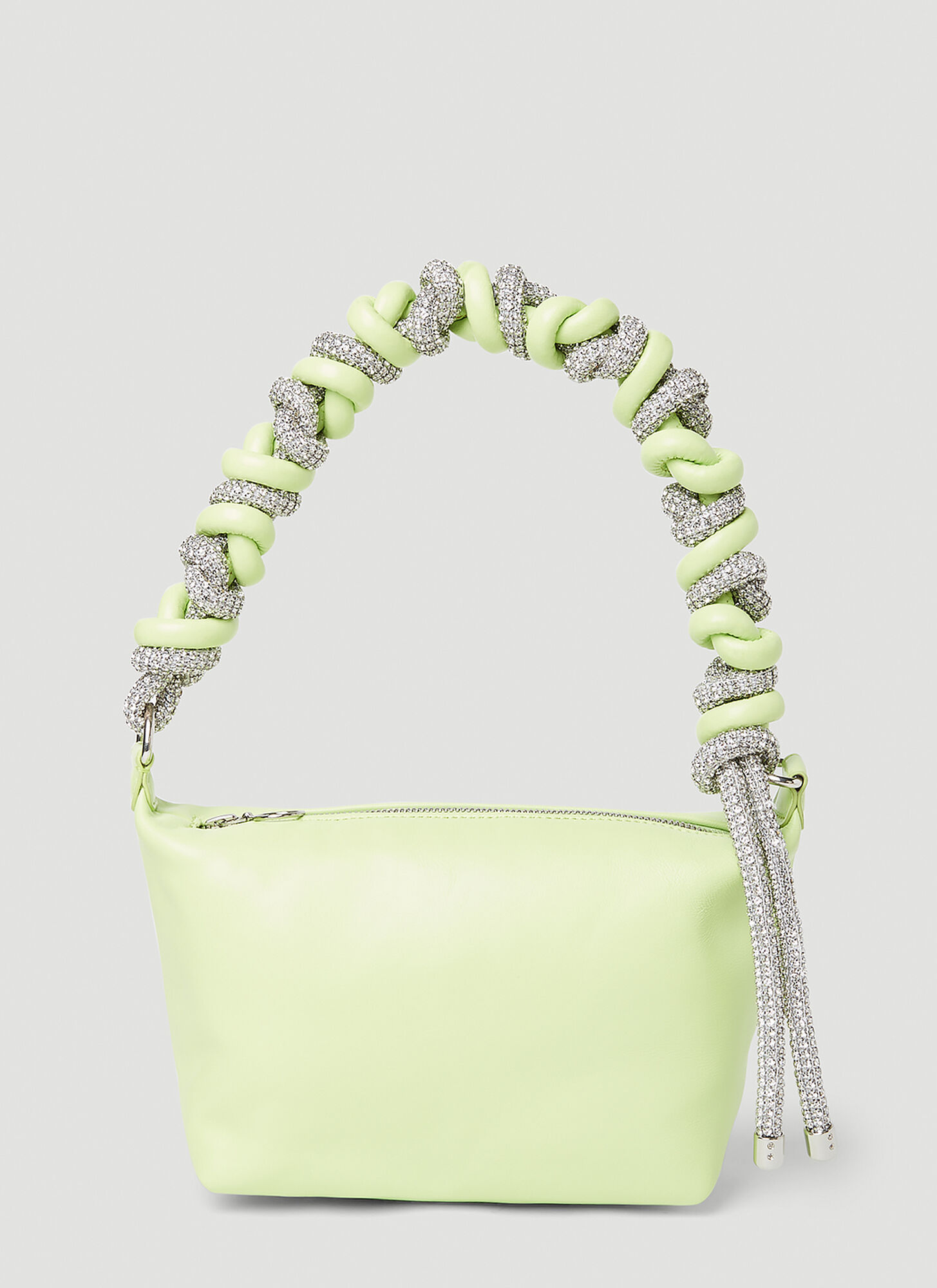 Kara Crystal Cord Chain Wallet Female Greenfemale