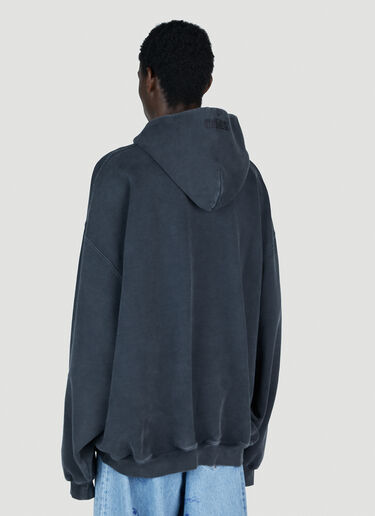 Vetements Limited Edition Crystal Logo Hooded Sweatshirt Black vet0154009
