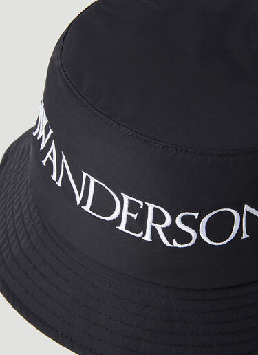 JW Anderson 徽标渔夫帽 黑色 jwa0354001