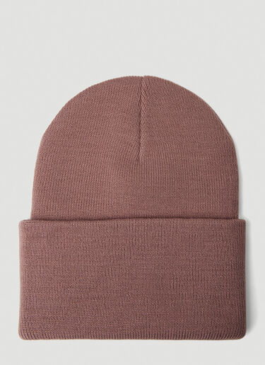 Carhartt WIP Logo Patch Beanie Hat Pink wip0351017