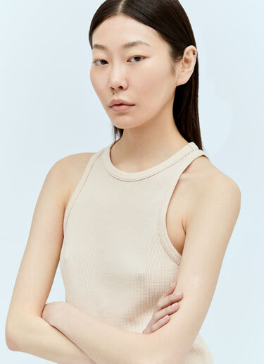 Acne Studios Logo Patch Tank Top Cream acn0255016