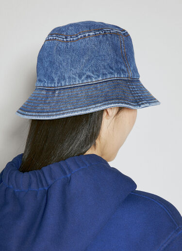 Alexander Wang Embossed Denim Bucket Hat Blue awg0254015