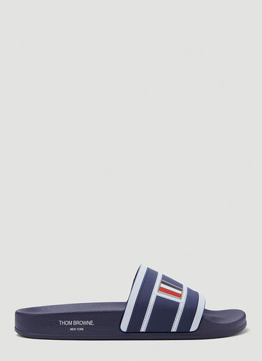 Thom Browne Trompe L oeil Moulded Pool Slides in Blue LN CC