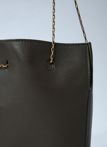 Logo Hardware Bucket Bag Saint Laurent Logo Hardware Bucket Bag Green sla0262043