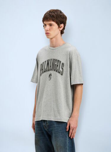 College Logo T-shirt Palm Angels College Logo T-shirt Grey pma0160015