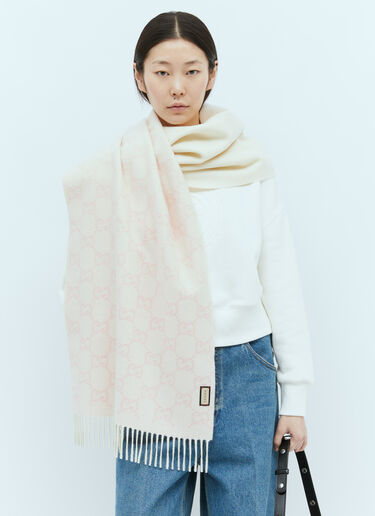 Gucci GG Cashmere Scarf Pink guc0255127