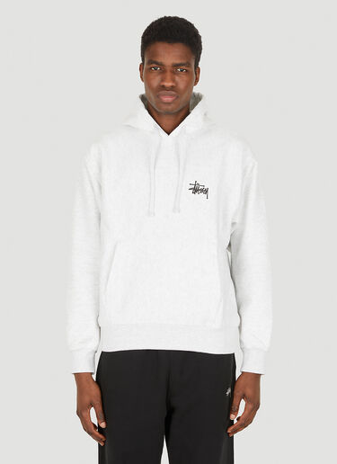 Stüssy Basic Logo Hooded Sweatshirt Grey sts0348040