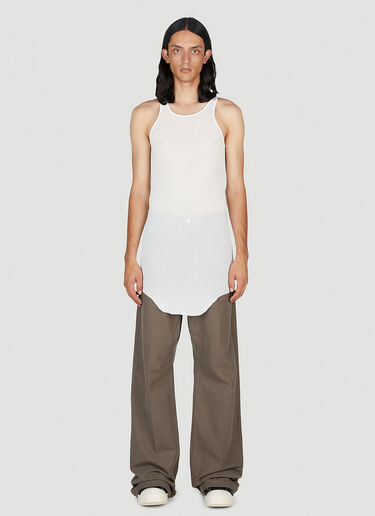 Rick Owens Basic Rib Tank Top White ric0153014