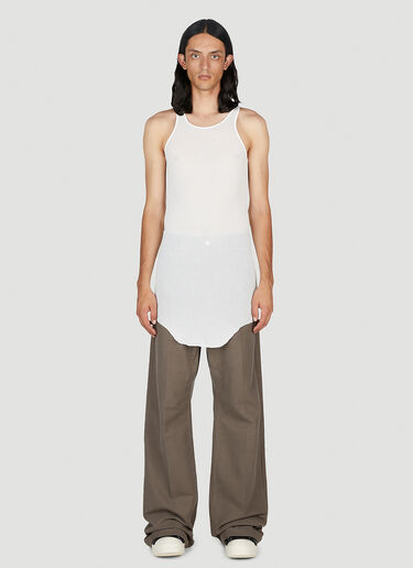 Basic Rib Tank Top Rick Owens Basic Rib Tank Top White ric0153014
