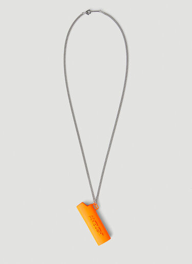 Ambush Logo Lighter Case Necklace Orange amb0148041