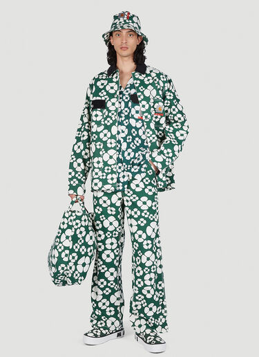 Marni x Carhartt 花卉印花衬衫 绿色 mca0150007