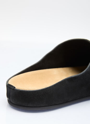 The Row Hugo Mules Black row0156016