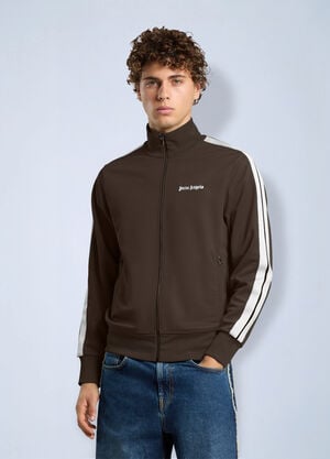 Palm Angels Classic Logo Track Jacket Brown pma0166280