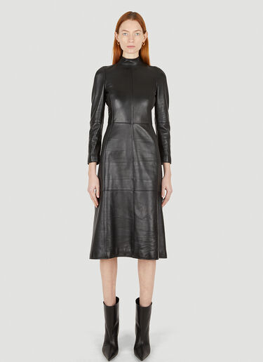 Balenciaga Fitted Fetish Dress Black bal0247012