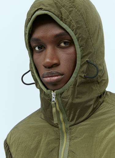 Stone Island Wool Panels Nylon Jacket Olive sto0154016