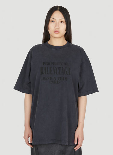 Balenciaga Logo T-Shirt Black bal0249126
