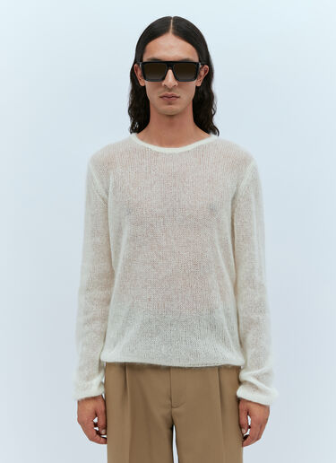 Gucci Mohair Silk Sweater White guc0154005