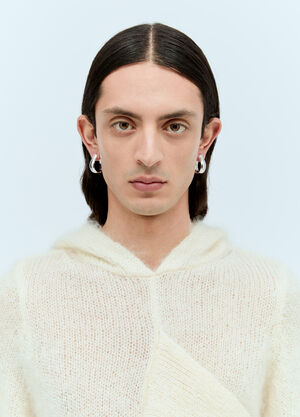 Pearl Octopuss.y Large Oyster Hoop Earrings White prl0355004