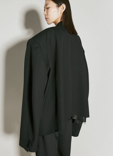 Balenciaga 短款羊毛西装外套 黑色 bal0255003