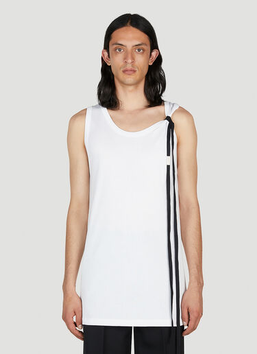 Ann Demeulemeester Seva Tank Top White ann0152005