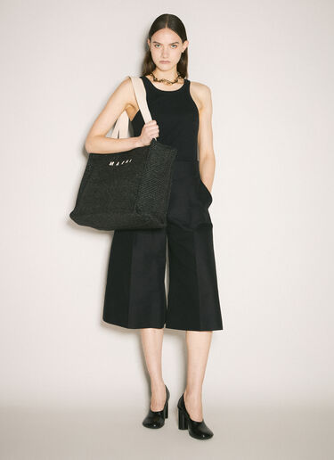 Marni Cropped Ballon Pants Black mni0259009