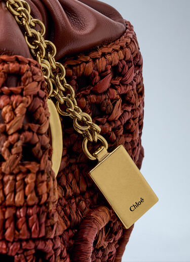 LN-CC® - Chloé: Mini Summer Banana Drawstring Shoulder Bag - Brown Chloé Mini Summer Banana Drawstring Shoulder Bag Brown chl0265059