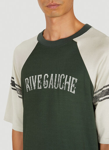 Saint Laurent Rive Gauche T-Shirt Green sla0149013