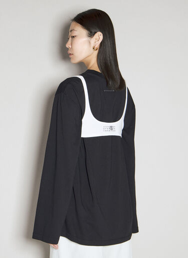 MM6 Maison Margiela 数字标志性 T 恤 黑色 mmm0255006