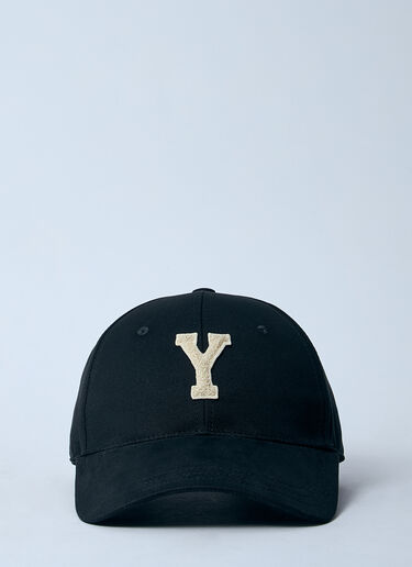 Saint Laurent Logo Motif Baseball Cap Black sla0159017