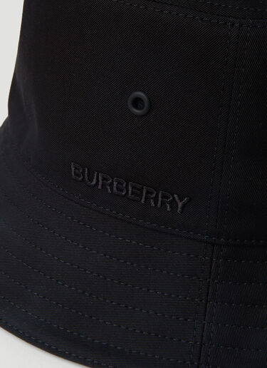 Burberry ロゴ刺繍バケットハット ブラック bur0151135