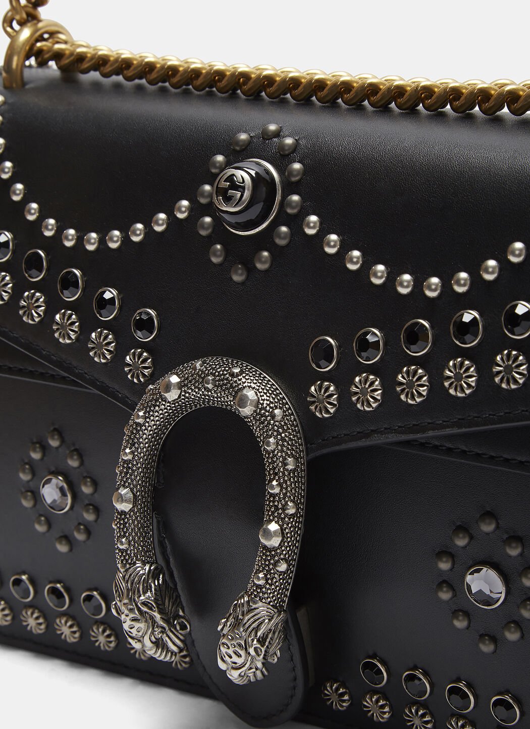 Studded gucci bag hot sale