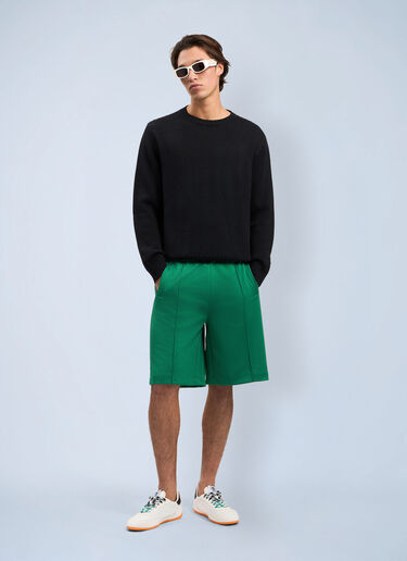 Palm Angels Back Curved Logo Track Shorts Green pma0164054